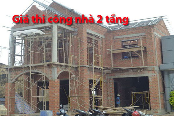 Thi công công trình nhà 2 tầng