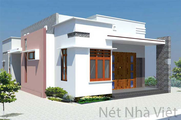 Nhà 1 tầng dạng ống có gác lửng