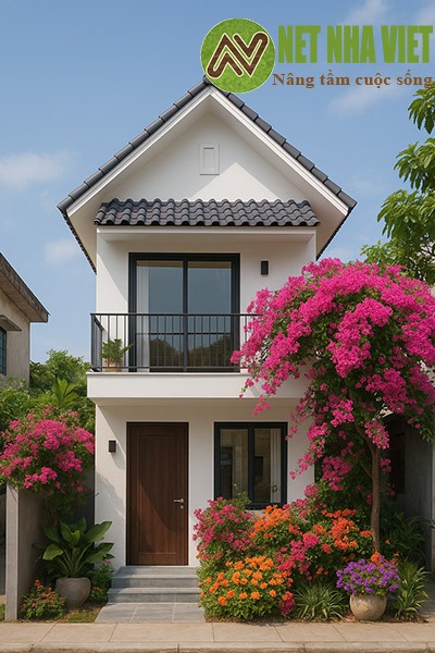 mẫu nhà 50m2 2 tầng