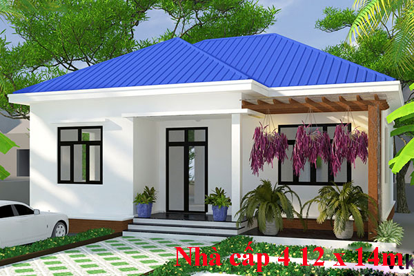 nhà cấp 4 12 x 14m