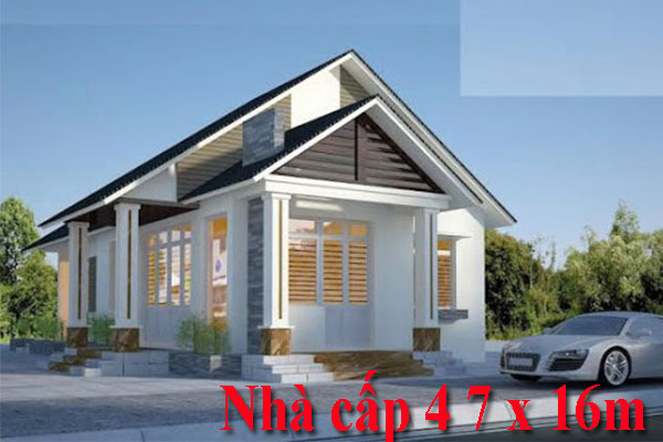 nhà cấp 4 7 x 16m