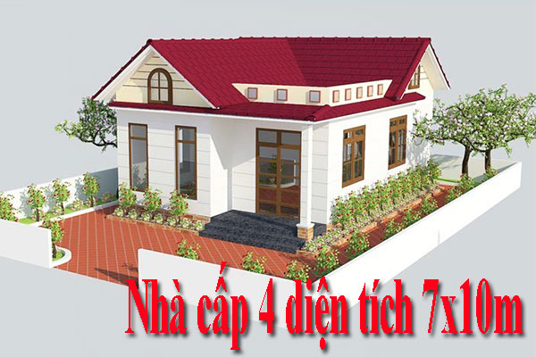 nhà cấp 4 diện tích 7x10m