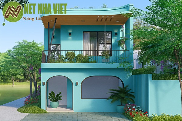thiết kế nhà lô góc 80m2
