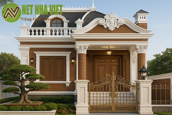 mẫu mái nhà tân cổ điển