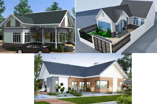 nhà cấp 4 lợp tôn chữ L giá 300 triệu