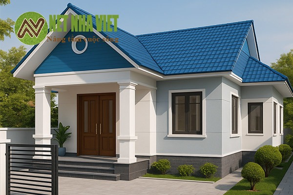 nhà mái nhật chữ l 1 tầng