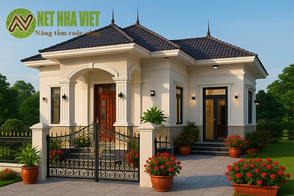 mẫu nhà 1 tầng 100m2