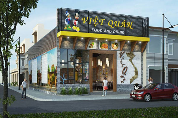 Mẫu thi công quán tại Quảng Ngãi