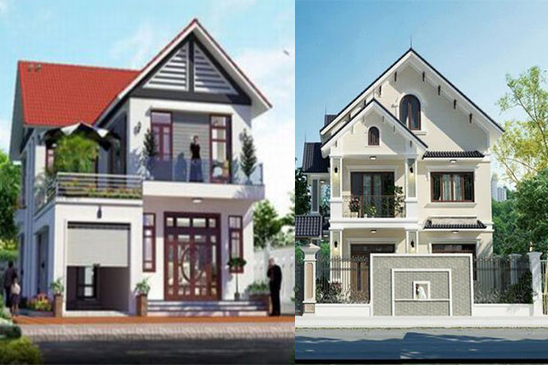 Nhà 2 tầng đẹp ở nông thôn