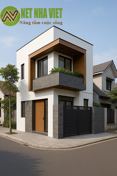 thiết kế nhà lô góc 50m2